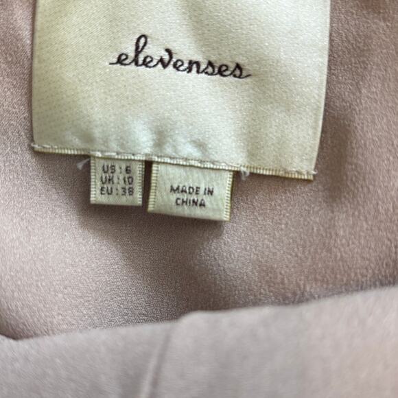 Elevenses Anthropologie Lunar Silver Sparkle Dress - Picture 7 of 11